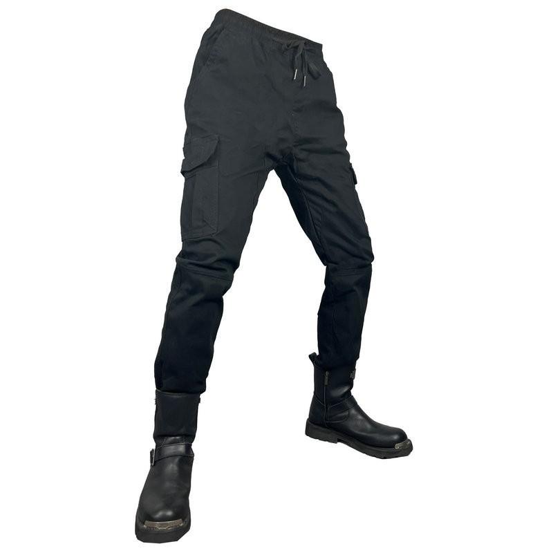 Mens Motorcycle Racing Pants With Knee Protection Slim Fit Tactical Riding Trousers Street Track Use