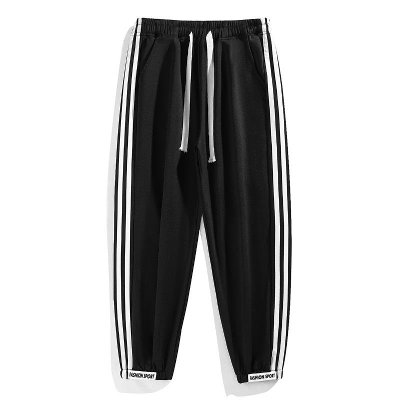 

Летние женские быстросохнущие брюки, спортивные штаны в полоску с высокой талией, свободные повседневные брюки-холодильник 3XL