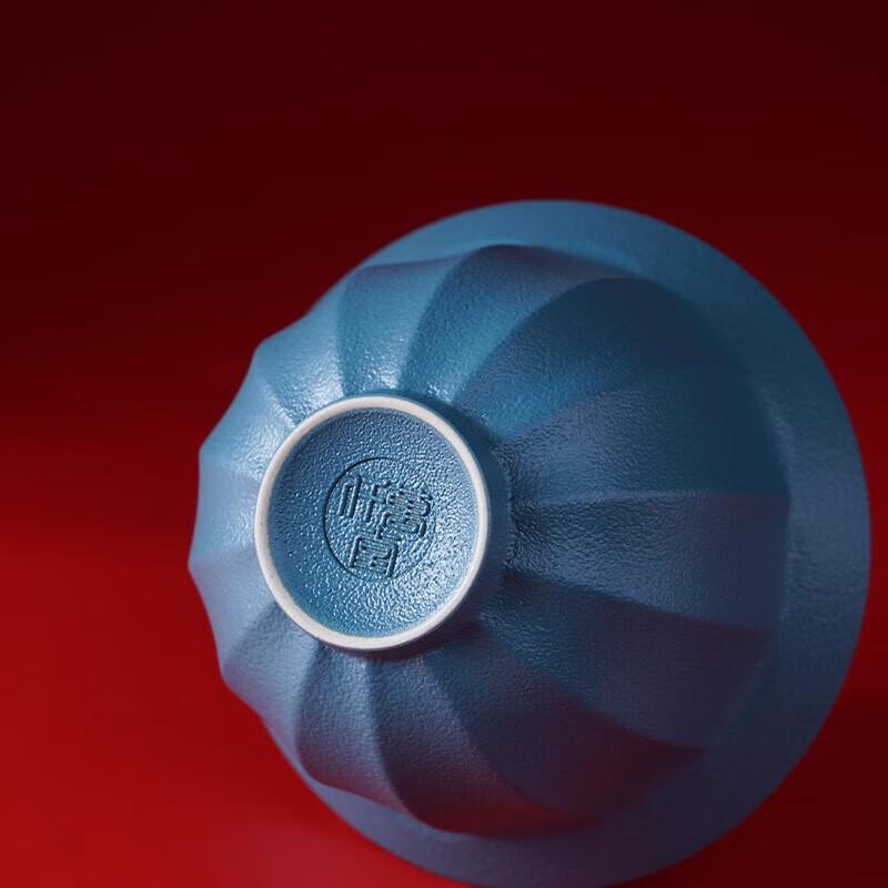 Edenus Blue Sand Glaze Ceramic Gaiwan Tea Set
