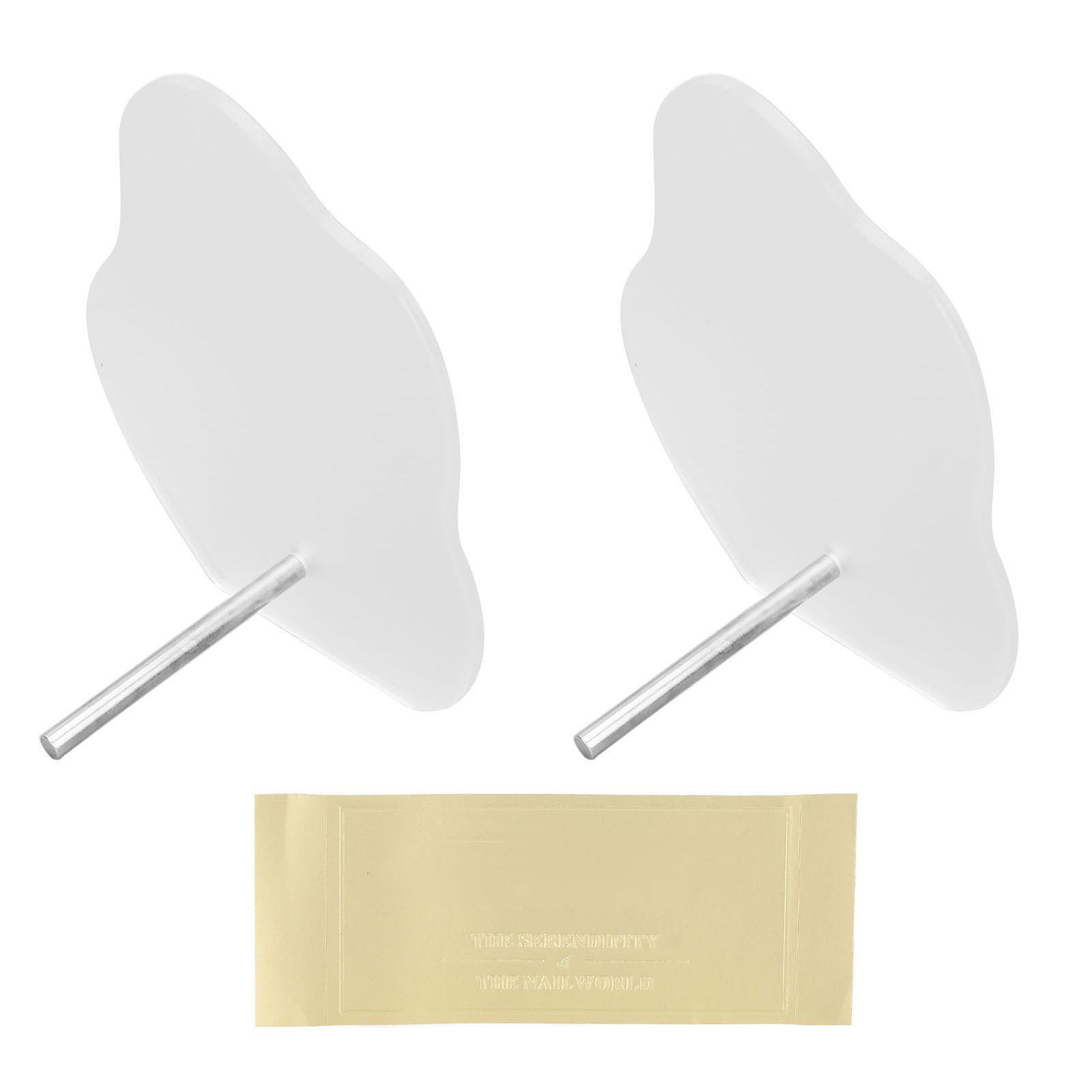 

2pcs Acrylic Nail Tip Display Board Home Nail Salon Nail Art Showing Holder Rack for Artist Novice