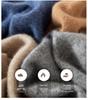 Men's Cashmere Round Neck Sweater - Business Casual Light Luxury Pullover, Soft & Smooth Knitwear for Autumn & Winter.