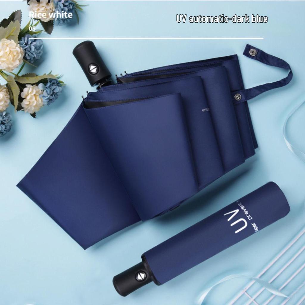Dual-Use Anti-Storm UV-Proof Student Umbrella