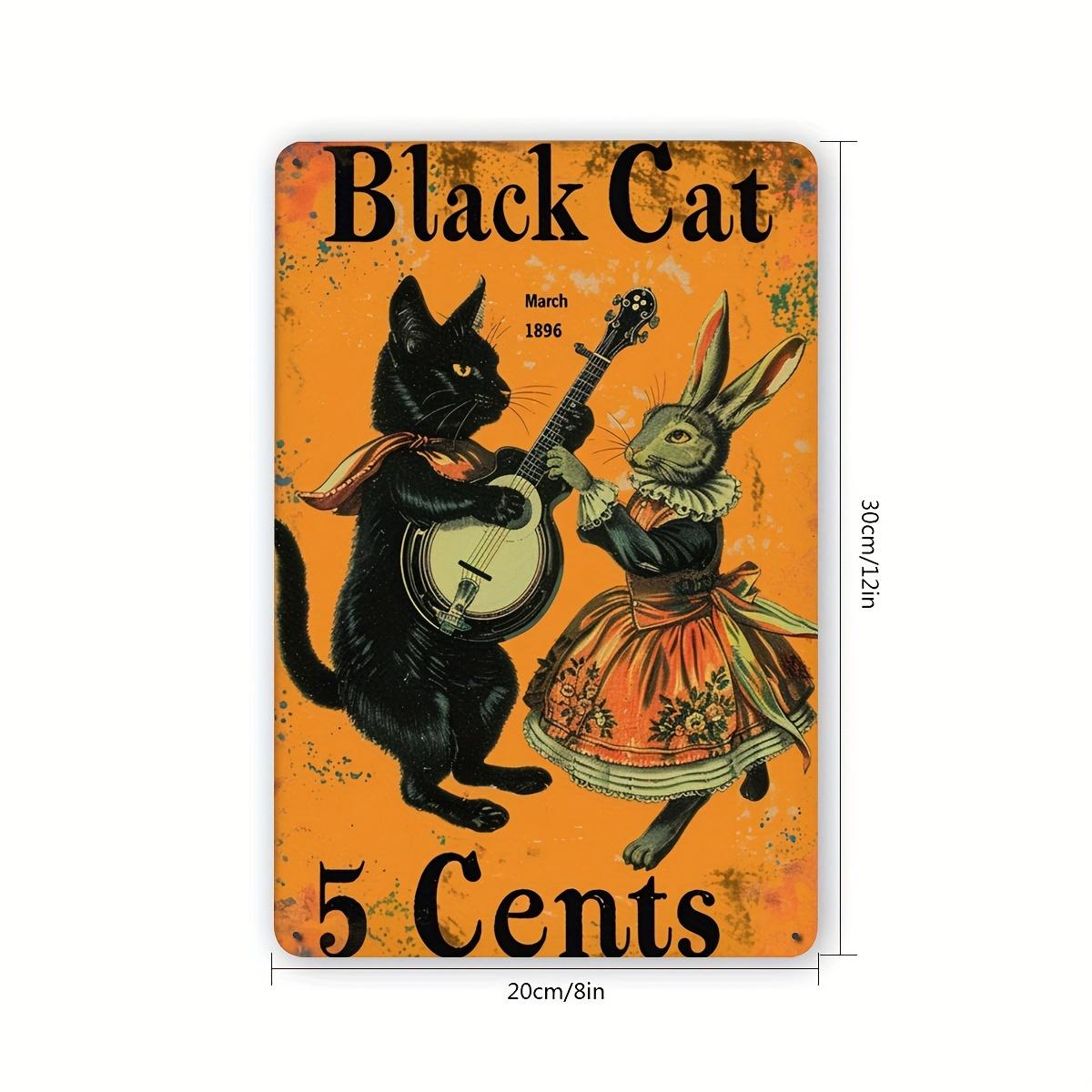 

Creative Piano Cat Vintage Metal Tin Sign Hanging Iron Plate Art for IndoorOutdoor Decor Perfect for Walls Rooms Homes 20x30cm（7.8x11.8inch）