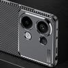For Xiaomi Redmi Note 13 4G Case Carbon Fiber Texture Soft TPU Cover
