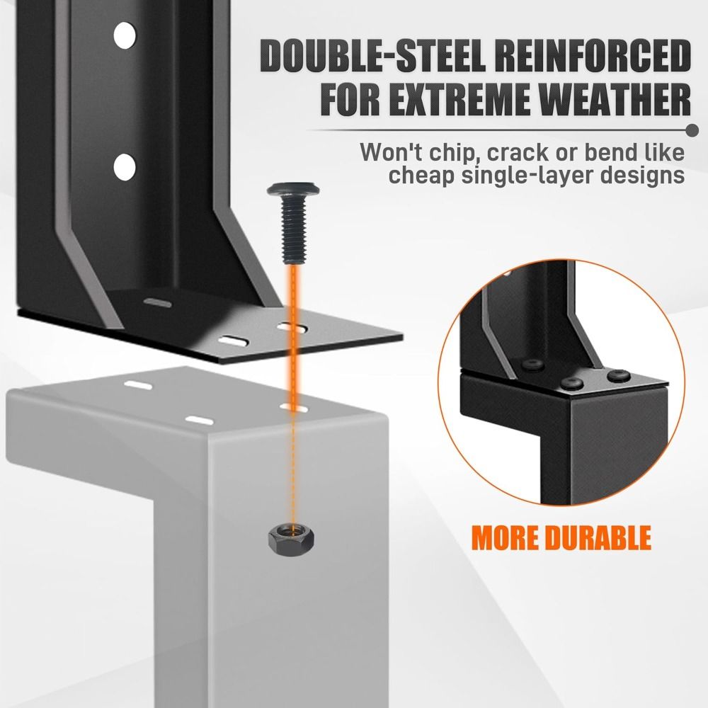 31.6" H Fence Post Repair Durable Strong and Durable Heavy Duty Fence Post Fence Support Anchor