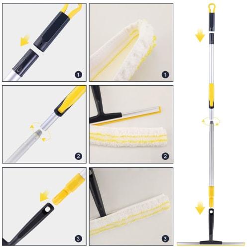 Eyliden Water Wiper, Squeegee, Glass Wiper, Window Cleaner, Dry Wiper, 2-in-1 Window Cleaner, Window Cleaning, Condensation Removal, Window Cleaning,
