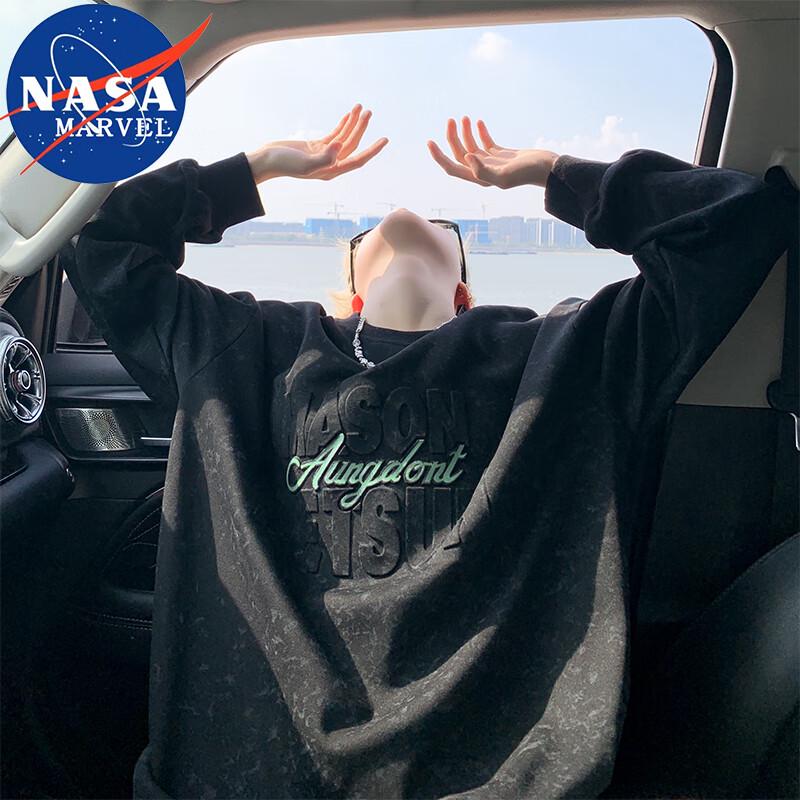 NASA MARVEL Men's Long-Sleeve Crew Neck Sweatshirt