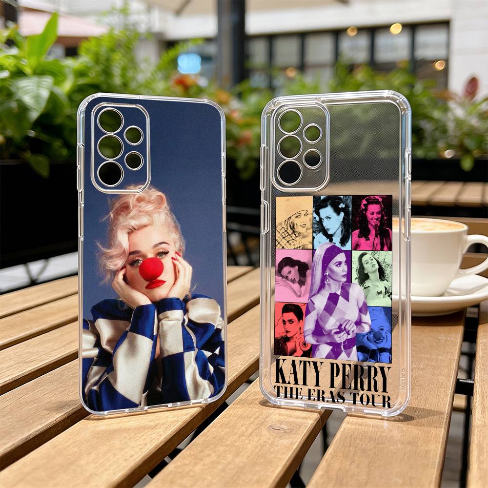 K-Katy Perry Singer Phone Case For Samsung S25,S24,S21,S22,S23,S30,Ultra,S20,Plus,Fe Transparent Cover