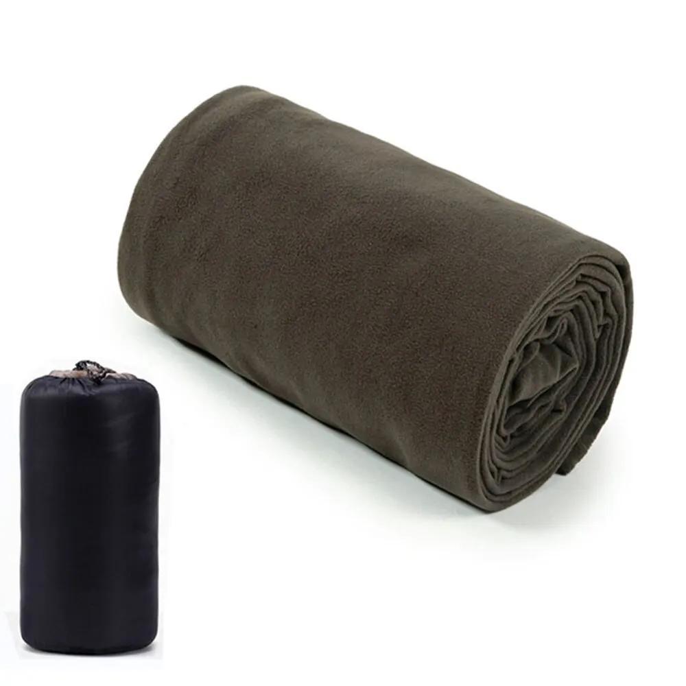 Fleece spací pytel Přenosné ultralehké cestovní prostěradla Polar pro dospělé Outdoor Camping Stan Bed Teplá vložka do spacího pytle