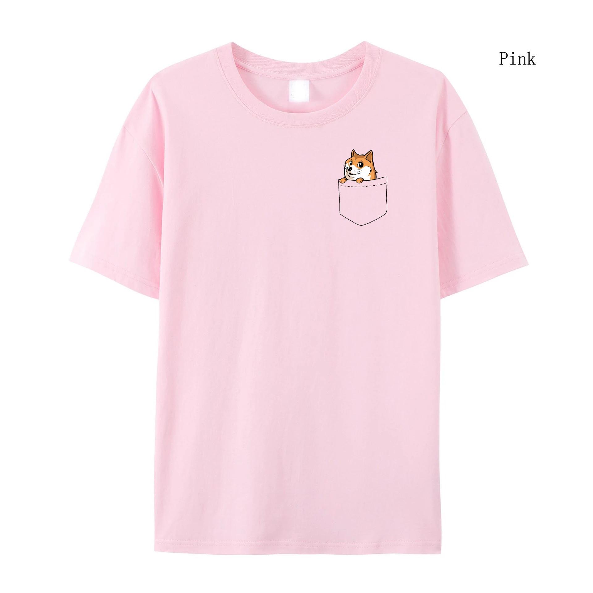 Женская футболка Летняя футболка с короткими рукавами Pocket Cat Женская футболка — фото 3