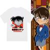 Maglietta Grafica Detective Conan Vintage Stampa Anime Giapponese Manica Corta Oversize Alta Qualità Casual Girocollo Cotone Unisex Streetwear Top T-shirt