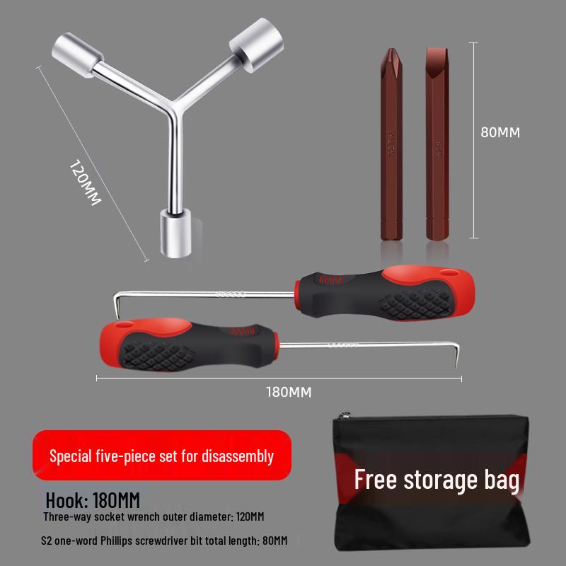 Three-Pronged Pulsator Core Wrench for Washing Machine Repair
