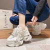 Women Platform Sneakers 6CM Sping Mesh Chunky Casual Dad Shoes Sports Vulcanized Shoes Woman Colorful Female Sneakers