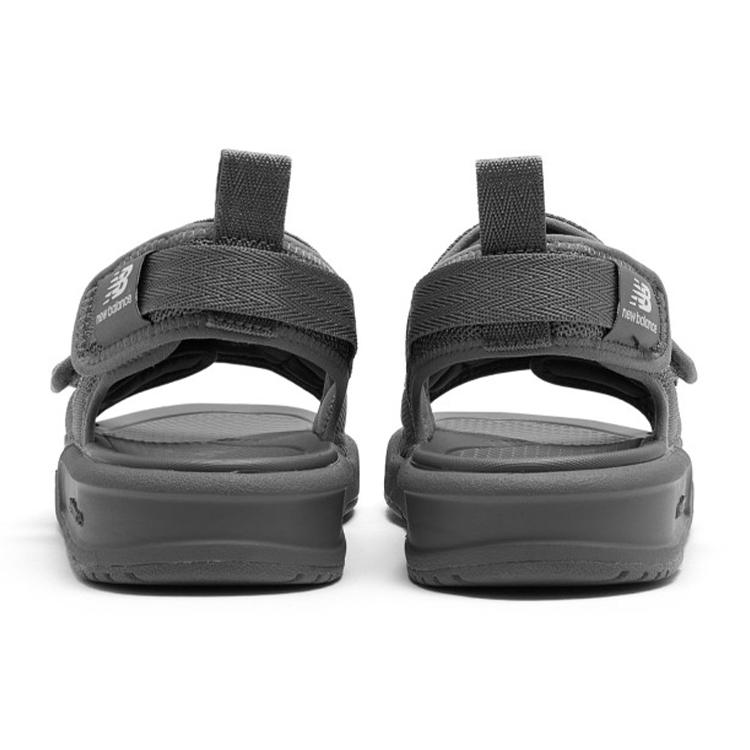 New Balance 3206 Series Velcro Open Toe Flat Heel Sports Dark Grey Sandals 'Dark Gray White'