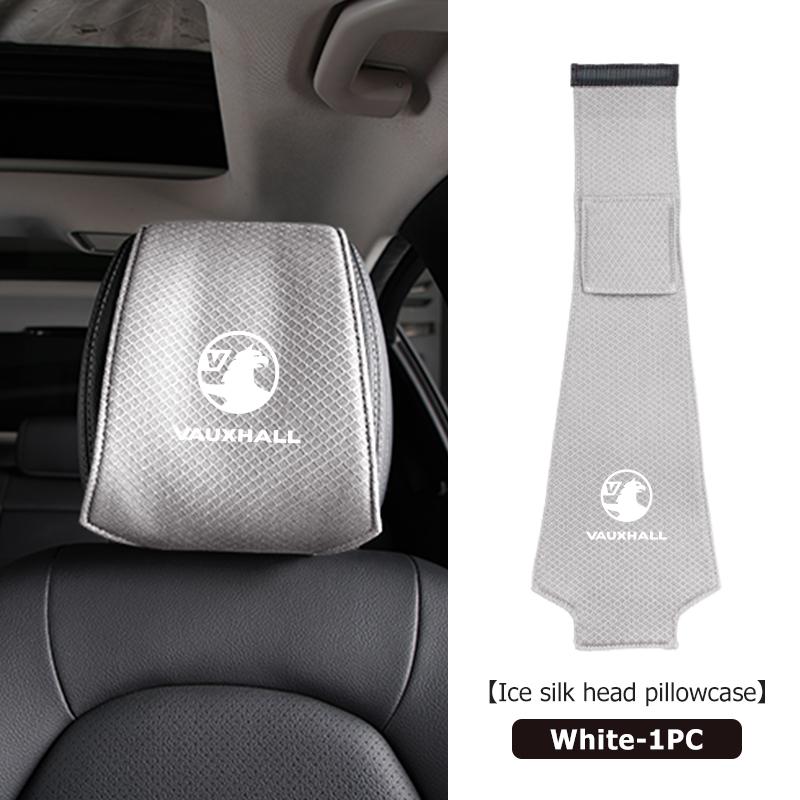 

Ice Silk Car Styling Headrest Cover Anti-dirty Seat Pillow Pad For Vauxhall VXR Astra Tigra Corsa D Astra G J H