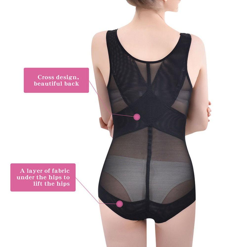 Cross Fit Postpartum Shapewear Mesh Thin Women's Corset Jumpsuits  Postpartum