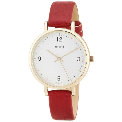 

Fieldwork Bake Analog Watch with Leather Strap, JN004-4, Women s, Red