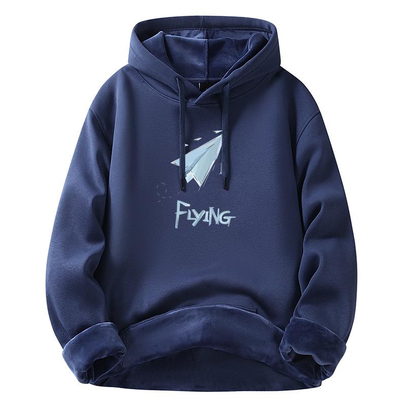 New Cotton Thickened Loose Men's Jacket Fashion Hoodie Trend Sweatshirt Tops