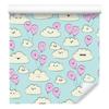 Joyful Clouds and Pink Balloons Wallpaper for Living Room and Bedroom 50x1000