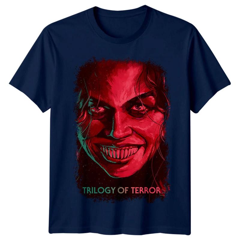 Trilogie de la terreur () T-shirt Inspiré d'une Affiche de Film Rétro s Tee Unisexe
