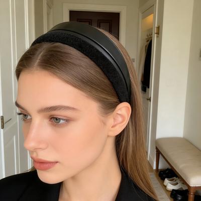Dames haarband met volume, brede haarband die zorgt voor een natuurlijke lift, lichtgewicht en zacht accessoire voor feestjes.