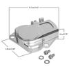 Karbüratör Solenoid Valfleri Koruyucu Muhafaza Kapağı EXC250/300 Motosiklet Modifikasyonu İçin Alüminyum Kapak