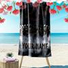 Name Custom Assassin Creed Print Beach Towel, Large Soft Quick Dry Towel for Beach Camping Swimming