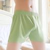 Men Panties Summer Loose Cool Boxers Soft Breathable Fabric Elastic Waistband Quick-Drying Solid Color Pajama Pants