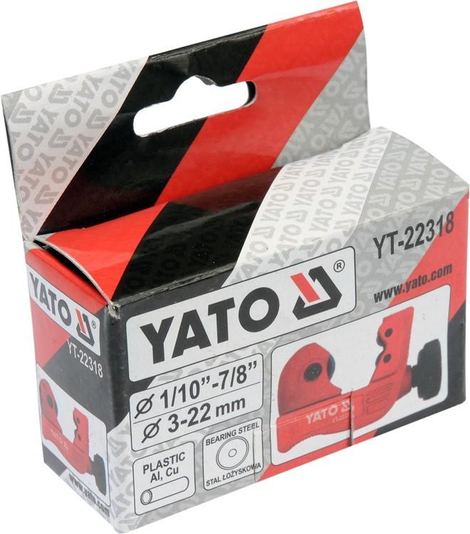 Pipe cutter 3-22mm / YT-22318 / YATO