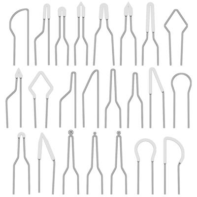 23 Stück Holzbrennspitzen, Pyrographie-Drahtspitzen Ersatz für Pyrographiemaschine Holzbrennstiftspitzen für Holz Papier Leder