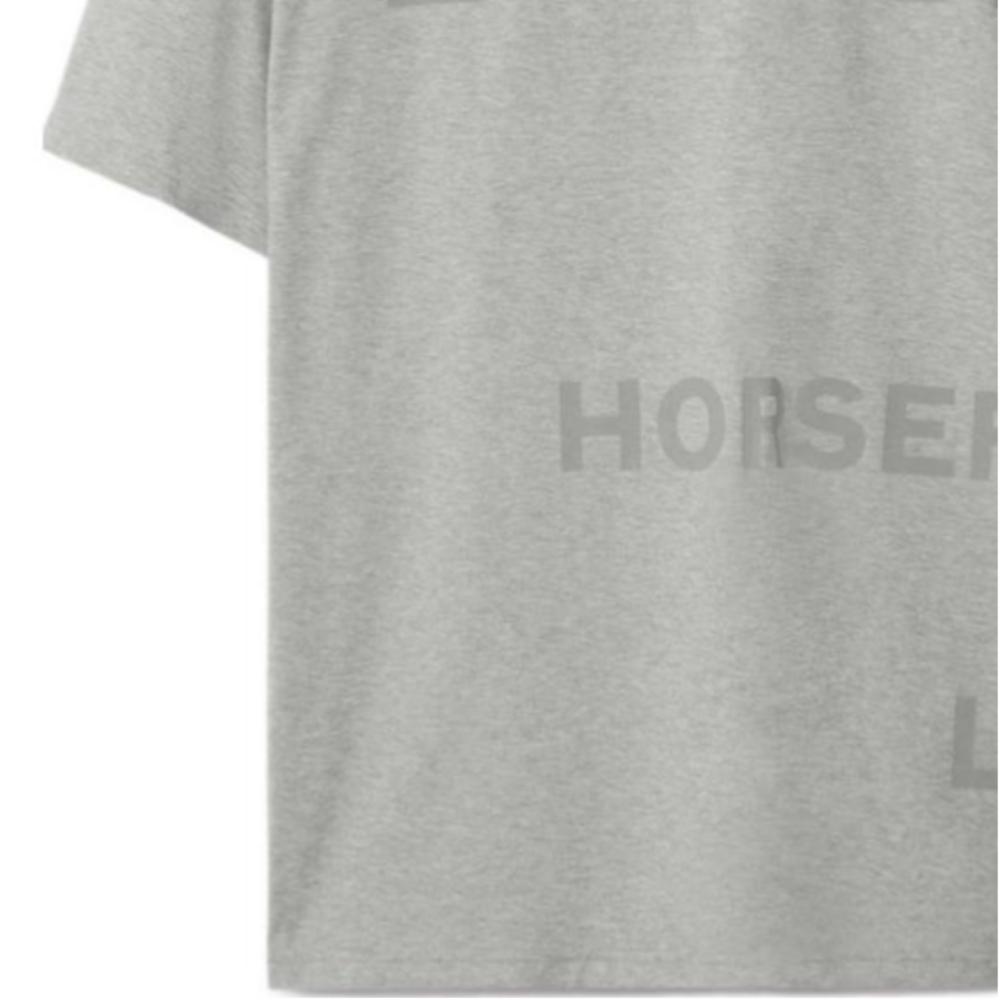 Burberry T-Shirts Men's Gray Crew Neck Moderate POIZON240620606