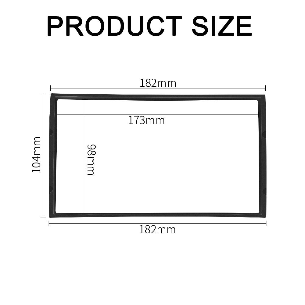 Double Din Radio Fascia for Nissan Tiida X-trail Qashqai Patrol Juke Stereo Panel Dash Installation Bezel Fasca Kit Face Frame