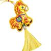 Chinese Zodiac Horse Mascot Pendant Embroidered Lucky Fragrant Bag with Tassels Car Hanging Incense Bag