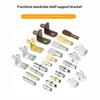 50Pcs Cold Rolled Steel Shelf Support Pegs Electroplated Finish Various Sizes For Home Cabinet Wardrobe Bookshelf