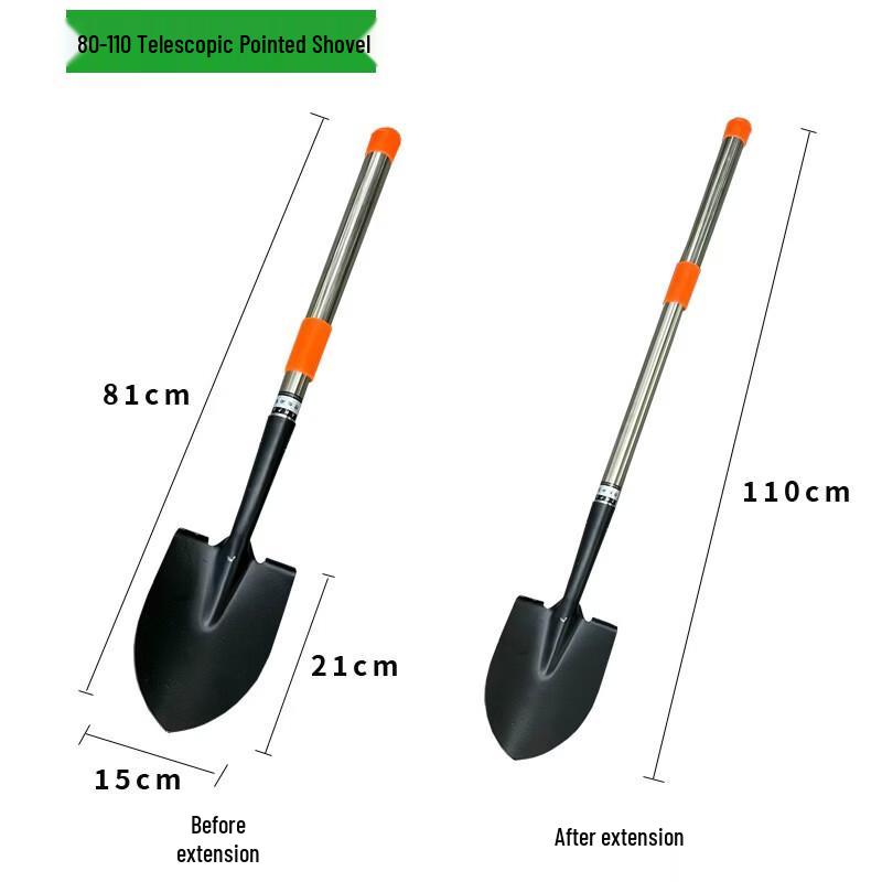 Wing Lemon Telescopic Stainless Steel Shovel
