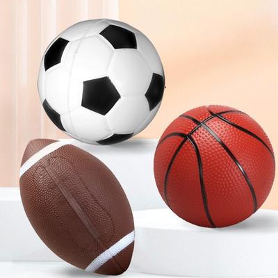 1/2/3PCS Mini Inflation Ball PVC Football Basketball Rugby Parent-kid Interaction Game Props Indoor Outdoor Sport Party Gift ZYF