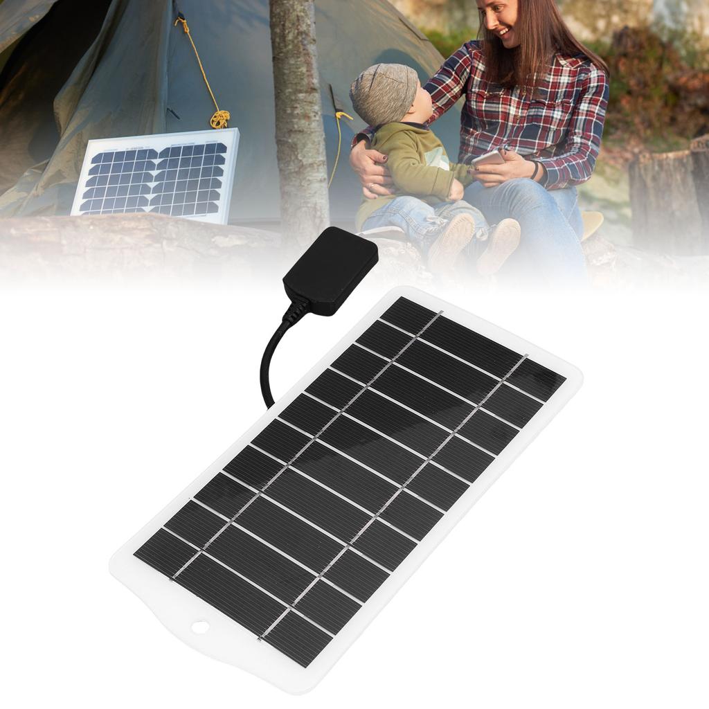 5W Monocrystalline Solar Panel USB Solar   Solar Phone   for Outdoor Camping Travel