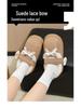 Women's Furry Non-Slip Cotton Slippers - Thick-Soled, Closed-Heel for Autumn & Winter