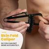 Body Fat Measurement Set Handheld Caliper Tape Measure Combo Plastic Fitness Tool Men Women Portable No Battery Needed