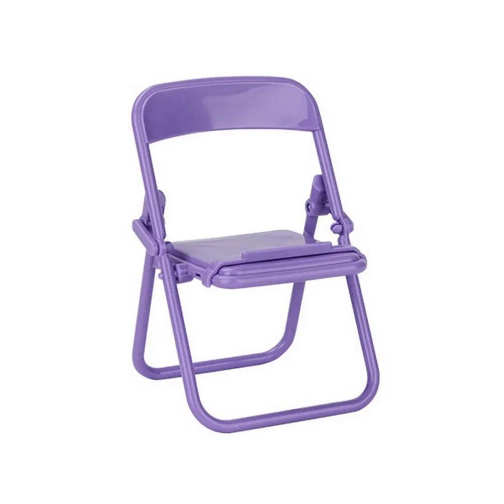 Suporte dobrável para telefone para iPhone 11/12/13 Pro Max Candy Color Chair Stand Mini Desktop Phone Dock Universal Lazy Bracket