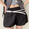 Gothic Long Double-layer Belt PU Leather Y2K Belt Trend Rivet Belt  Skirts Waistband