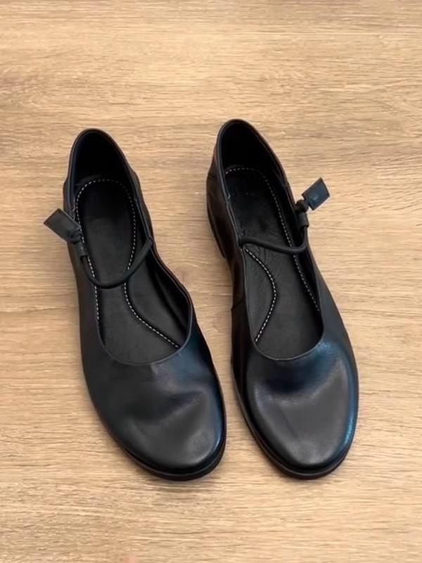 

Супермягкая овечья кожа, туфли-лодочки с неглубоким вырезом, женские новые универсальные повседневные туфли Мэри Джейн на плоской подошве 40