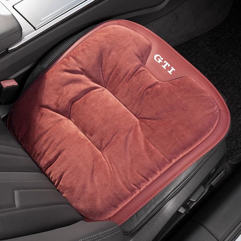 2026 Hot For Volkswagen VW Car Seat Cushion Flannel Soft Pad Interior Accessories For VW GTI Polo Golf Passat Tiguan Arteon Toua