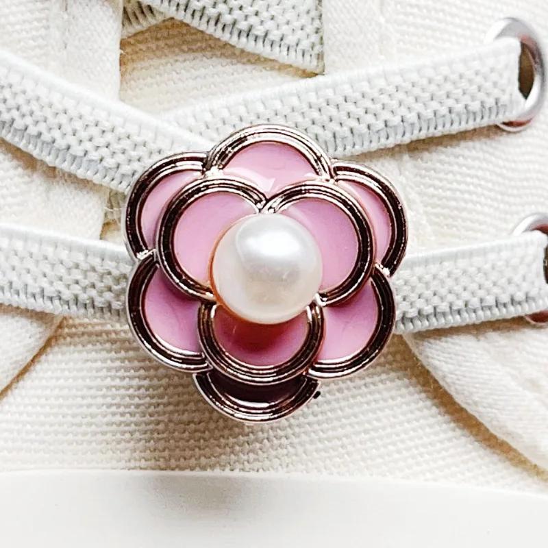 1Pcs Pink Shoelace Charm Buckle for Girls DIY Fashion Sneaker Accessories Shoe Laces Charms Decorations