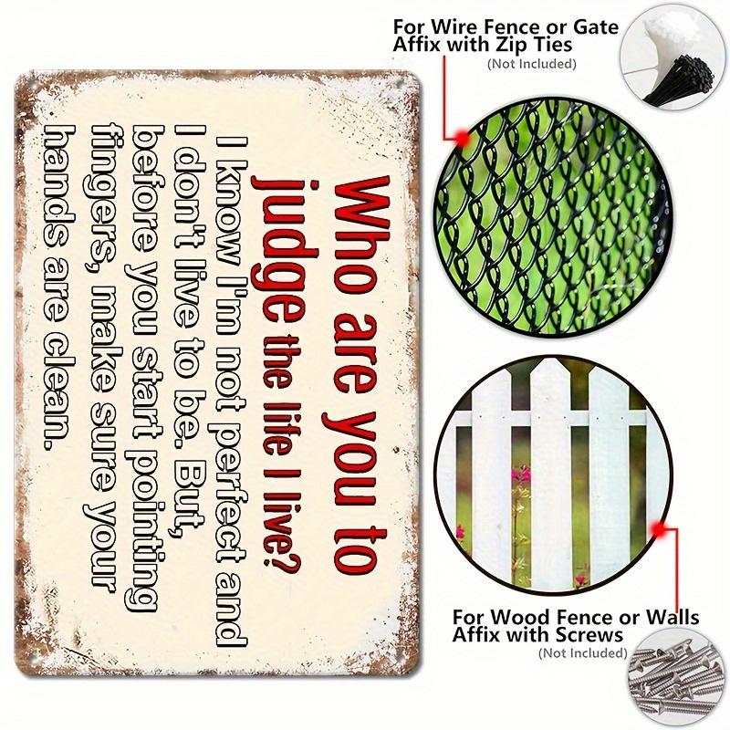 Humorous Satirical Phrases Aluminum Sign Vintage Metal Sign For Home, Cafe Bar Club, Garage, Spaces LivingRoom Wall Decor