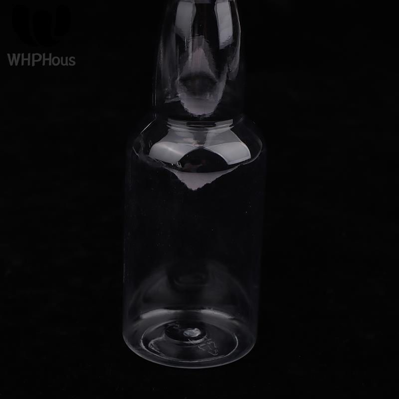 10Pcs 50ml Mini Clear PET Refillable Small Wine Bottles For Party Wedding Liquor Bottles With Leak Proof Screw Lid