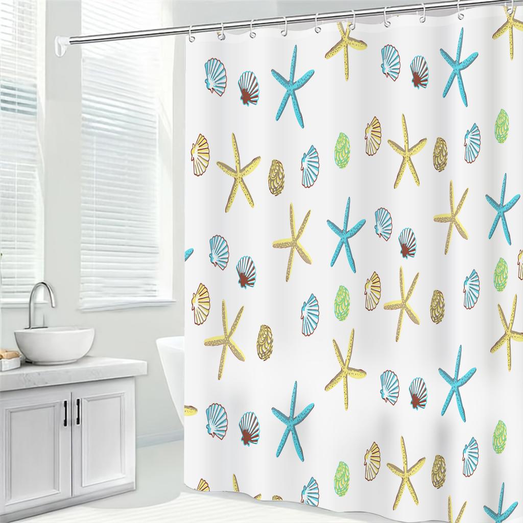 Clear Shower Curtain Liner PEVA Waterproof Anti-mold Bath Curtain with Hooks Heavy Duty Luxury Soft Bathroom Curtain