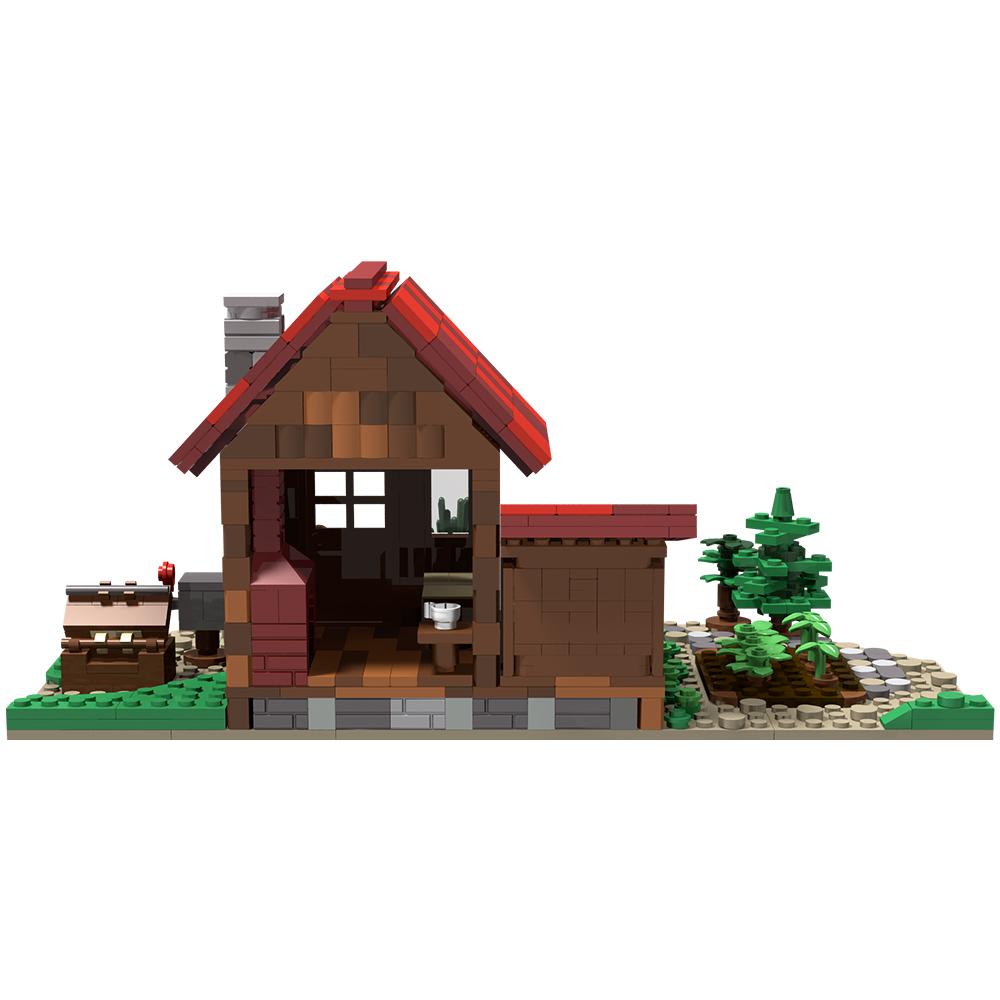 Non-Toxic Gobricks Moc Stardew Valley Farmhouse Bricks Medieval Creative Building Blocks Toys Gift