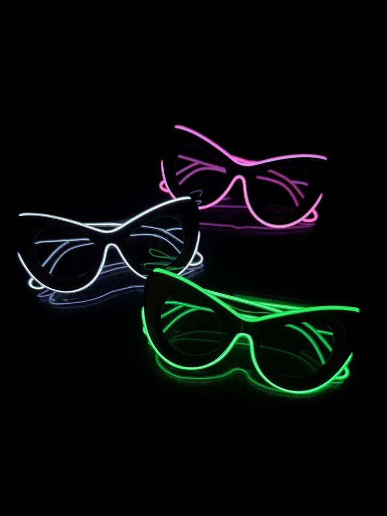 Wireless EL luminous glasses LED pixel sunglasses for disco KTV bar concert flash atmosphere online celebrity