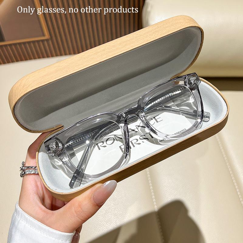 

Square Light Glasses Fashion Retro Men Women Computer Gaming Eye Protection Classic Plain Glass Spectacles сірий